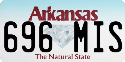 AR license plate 696MIS