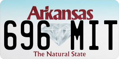 AR license plate 696MIT