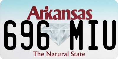 AR license plate 696MIU