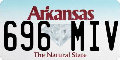 AR license plate 696MIV