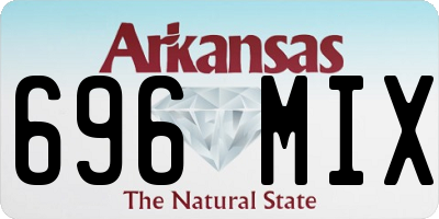 AR license plate 696MIX