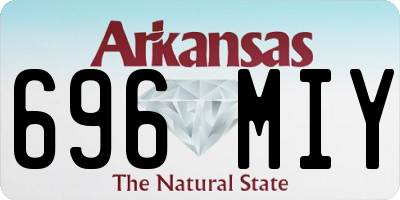 AR license plate 696MIY