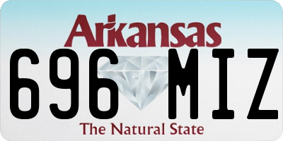 AR license plate 696MIZ