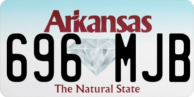 AR license plate 696MJB
