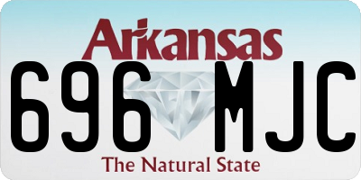AR license plate 696MJC