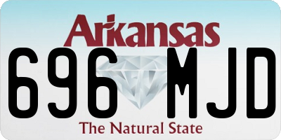 AR license plate 696MJD