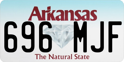AR license plate 696MJF