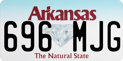 AR license plate 696MJG