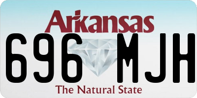 AR license plate 696MJH