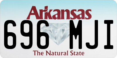 AR license plate 696MJI
