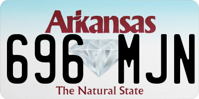 AR license plate 696MJN