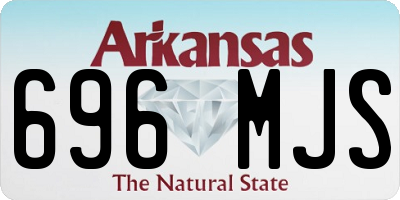 AR license plate 696MJS