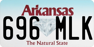 AR license plate 696MLK