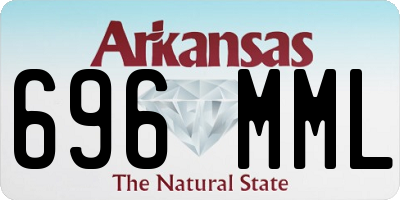 AR license plate 696MML
