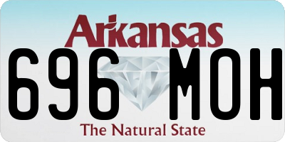 AR license plate 696MOH