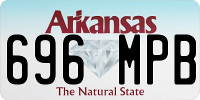 AR license plate 696MPB