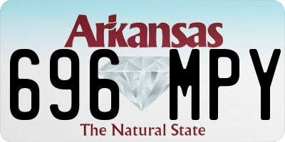 AR license plate 696MPY
