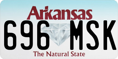 AR license plate 696MSK
