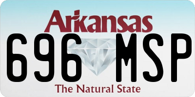 AR license plate 696MSP