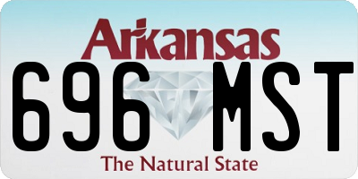 AR license plate 696MST