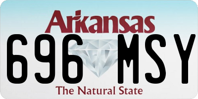 AR license plate 696MSY