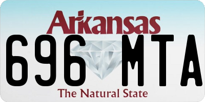 AR license plate 696MTA