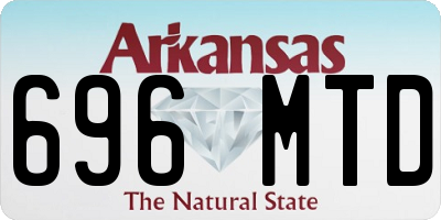 AR license plate 696MTD