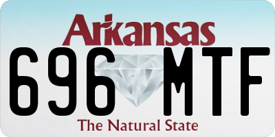 AR license plate 696MTF