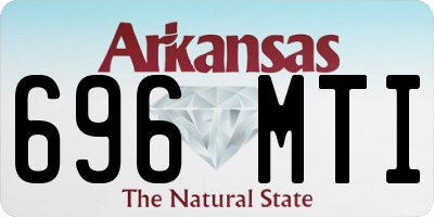 AR license plate 696MTI