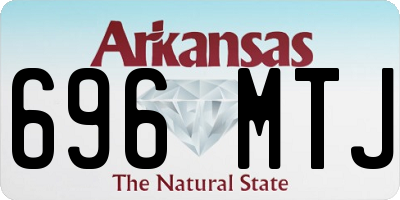 AR license plate 696MTJ