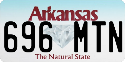 AR license plate 696MTN