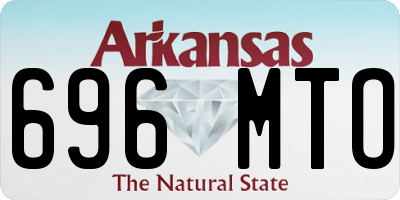 AR license plate 696MTO