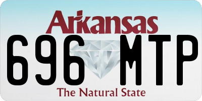 AR license plate 696MTP