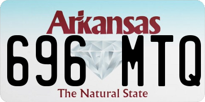 AR license plate 696MTQ