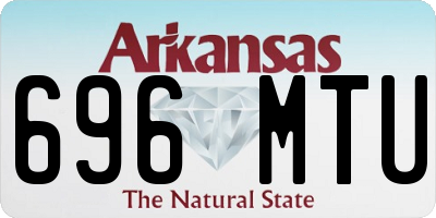 AR license plate 696MTU