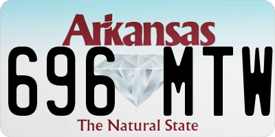 AR license plate 696MTW