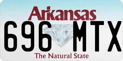 AR license plate 696MTX