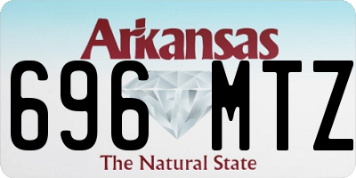 AR license plate 696MTZ