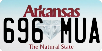 AR license plate 696MUA
