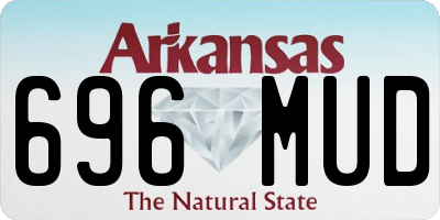 AR license plate 696MUD