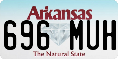 AR license plate 696MUH