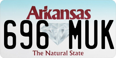 AR license plate 696MUK