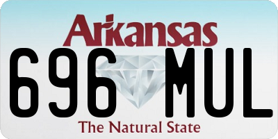 AR license plate 696MUL