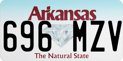 AR license plate 696MZV