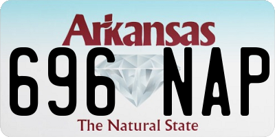 AR license plate 696NAP