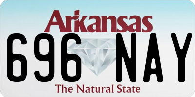 AR license plate 696NAY