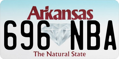 AR license plate 696NBA