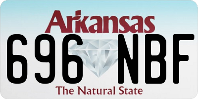AR license plate 696NBF