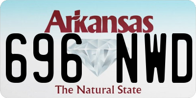 AR license plate 696NWD