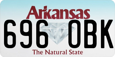 AR license plate 696OBK